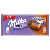 شکلات اورئو براونی شکلاتی 100 گرمی میلکا Milka Chocolate Oreo Brownie