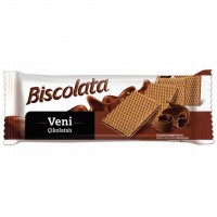 ویفر شکلاتی بیسکولاتا ونی وزن 50 گرم Biscolata Veni