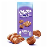 شکلات میلکا حبابی شیری 76 گرم milka bubbles