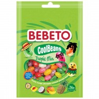پاستیل ببتو میوه های استوایی جیلی بیلی 60 گرم Bebeto Cool Beans Tropic Mix