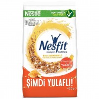 کورن فلکس رژیمی با طعم عسل و بادام نسفیت نستله 400 گرم Nestle Nesfit