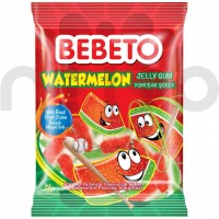 پاستیل شکری ببتو هندوانه وزن 80 گرم Bebeto Watermelon Jelly Gum