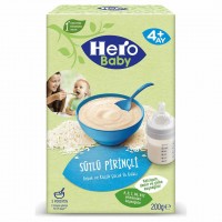 سرلاک شیر و برنج هیرو بیبی وزن 200 گرم Hero baby