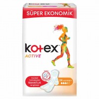 نوار بهداشتی کوتکس Kotex مدل اکتیو نرمال 24 عددی