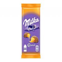 شکلات میلکا روسی کاراملی 90گرم russia milka caramel