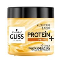 ماسک مو گلیس پروتئین پلاس تقویت کننده مو حاوی روغن شی باتر 400 میل Gliss
