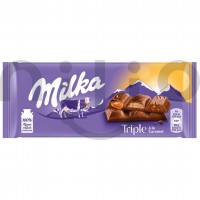 شکلات تریپل شوکو کاکائو کاراملی 90 گرم میلکا Milka Triple