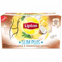 دمنوش لاغری لیپتون با طعم آناناس و نارگیل 20 عددی  Lipton Ananas Ve Hindistancevizi