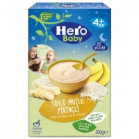 سرلاک شیر و برنج و موز هیرو بیبی وزن 200 گرم Hero Baby