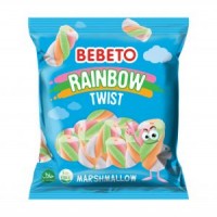 مارشمالو ببتو 135 گرم مدل Rainbow Twist