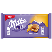 شکلات میلکا بیسکویتی با کرم شیری 100گرمی Milka