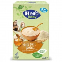 سرلاک شیر و گندم و عسل هیرو بیبی وزن 200 گرم Hero Baby