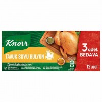 عصاره آب مرغ کنور 12 عددی Knorr Tavuk Suyu Bulyon