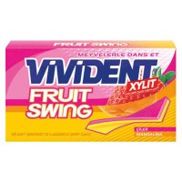 آدامس دولایه با طعم توت فرنگی و پرتقال ویویدنت Vivident Fruit Swing
