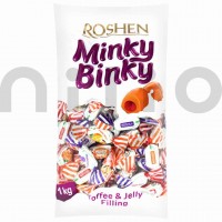 تافی میوه ای بسته یک کیلویی روشن Roshen Minky Binky