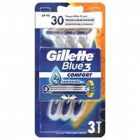 خودتراش ژیلت مدل Gillette Blue3 بلو کامفورت بسته 3 عددی