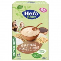 سرلاک هیرو بیبی با طعم پنیر، شیره انگور و شیر وزن 200 گرم Hero Baby