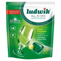 قرص ماشین ظرفشویی لودویک با رایحه لیمو 40 عددی Ludwik