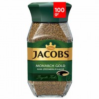 قهوه فوری جاکوبز مدل مونارک گلد 100 گرمی Jacobs Monarch Gold