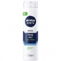 ژل اصلاح مردانه نیوآ خنک کننده مدل Nivea Sensitive حجم 200 میلی لیتر