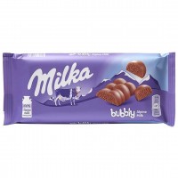 شکلات مدل حبابی 80 گرمی میلکا Milka Bubbly