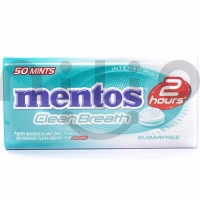 خوشبو کننده دهان منتوس بدون شکر جعبه فلزی 35 گرم Mentos Clean Breath
