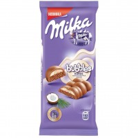 شکلات میلکا روسی حبابی نارگیلی 92 گرمی Milka bubbles Coconut