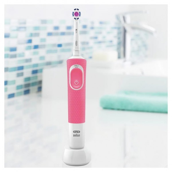 oral b vitality 3d white pink