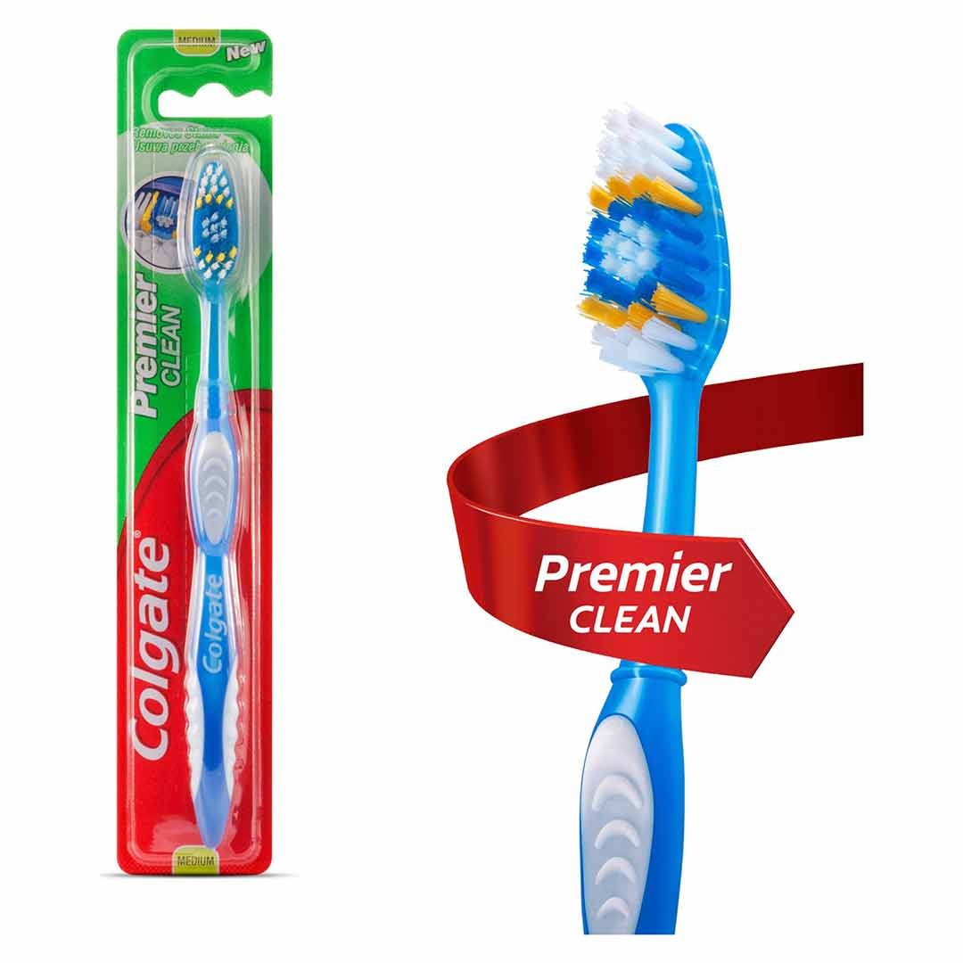 مسواک کلگیت مدل Premier clean با برس متوسط