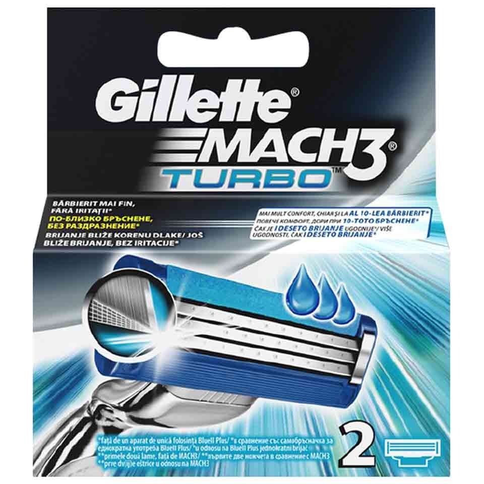 تیغ یدک ‏2 عددی ژیلت مدل Gillette Mach 3 Turbo